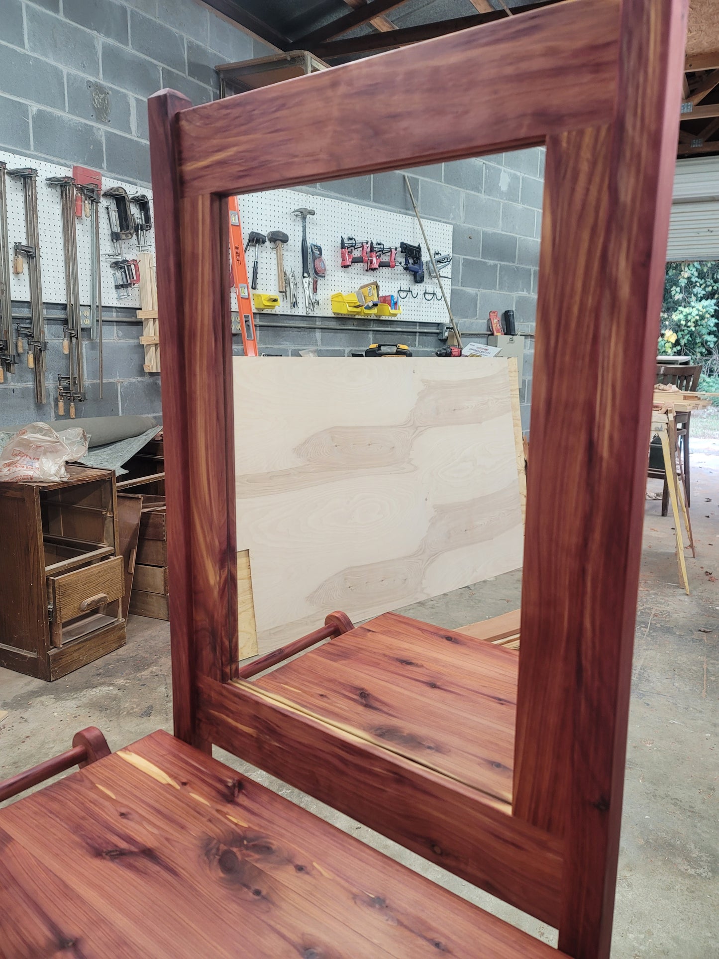 Cedar Wash Stand with mirror