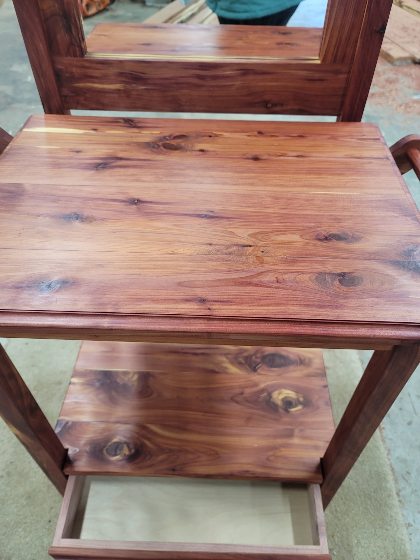 Cedar Wash Stand with mirror