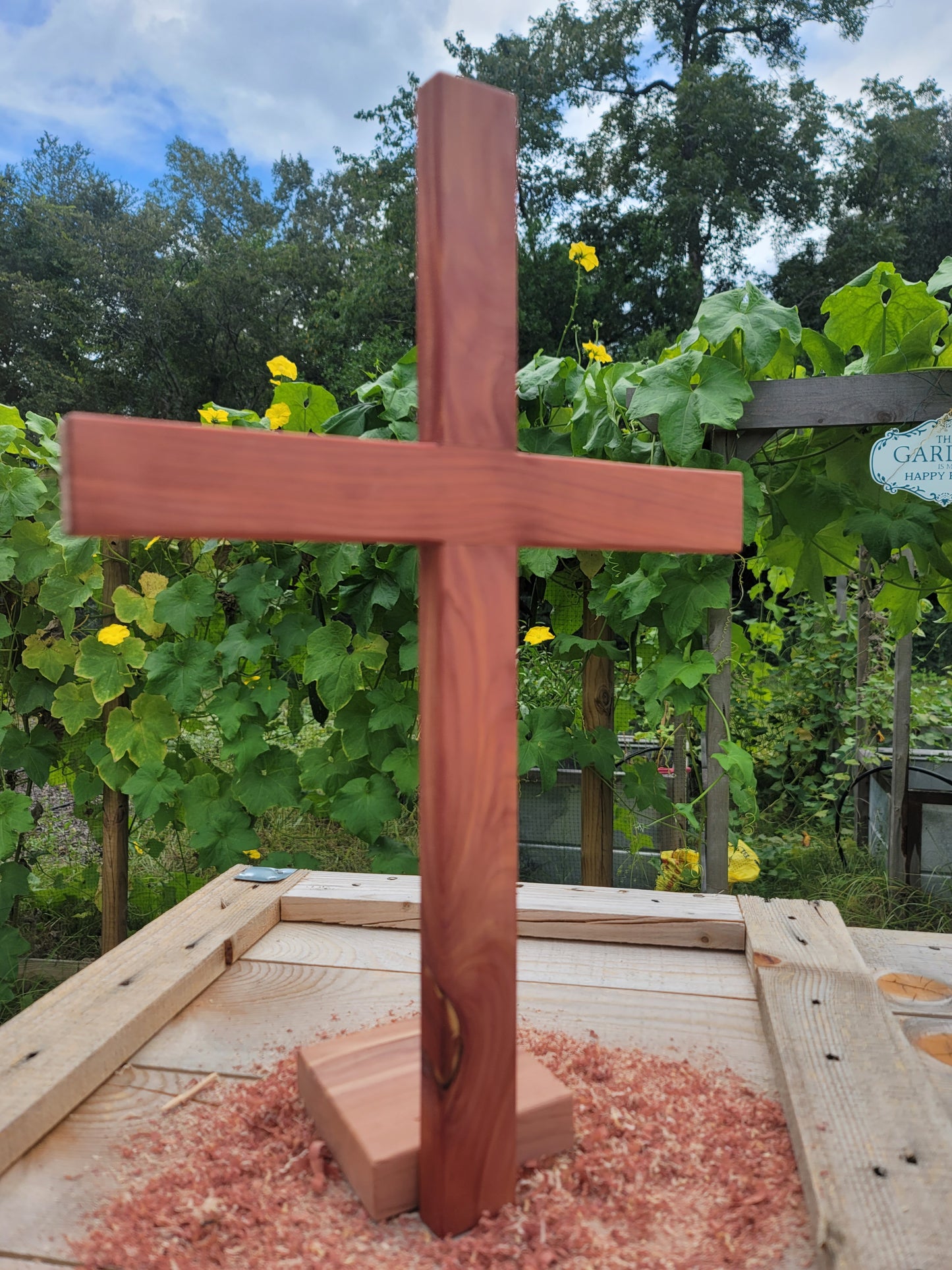 Large Cedar Cross 12 in x 18 in.