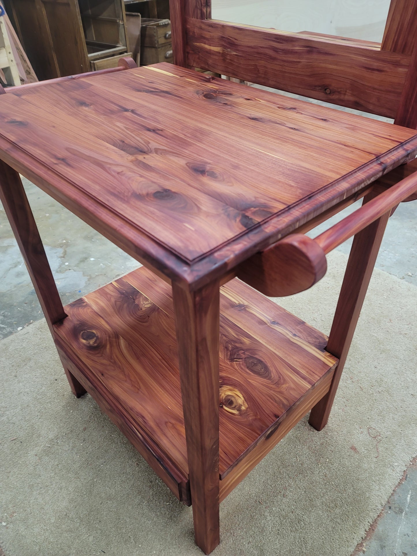 Cedar Wash Stand with mirror