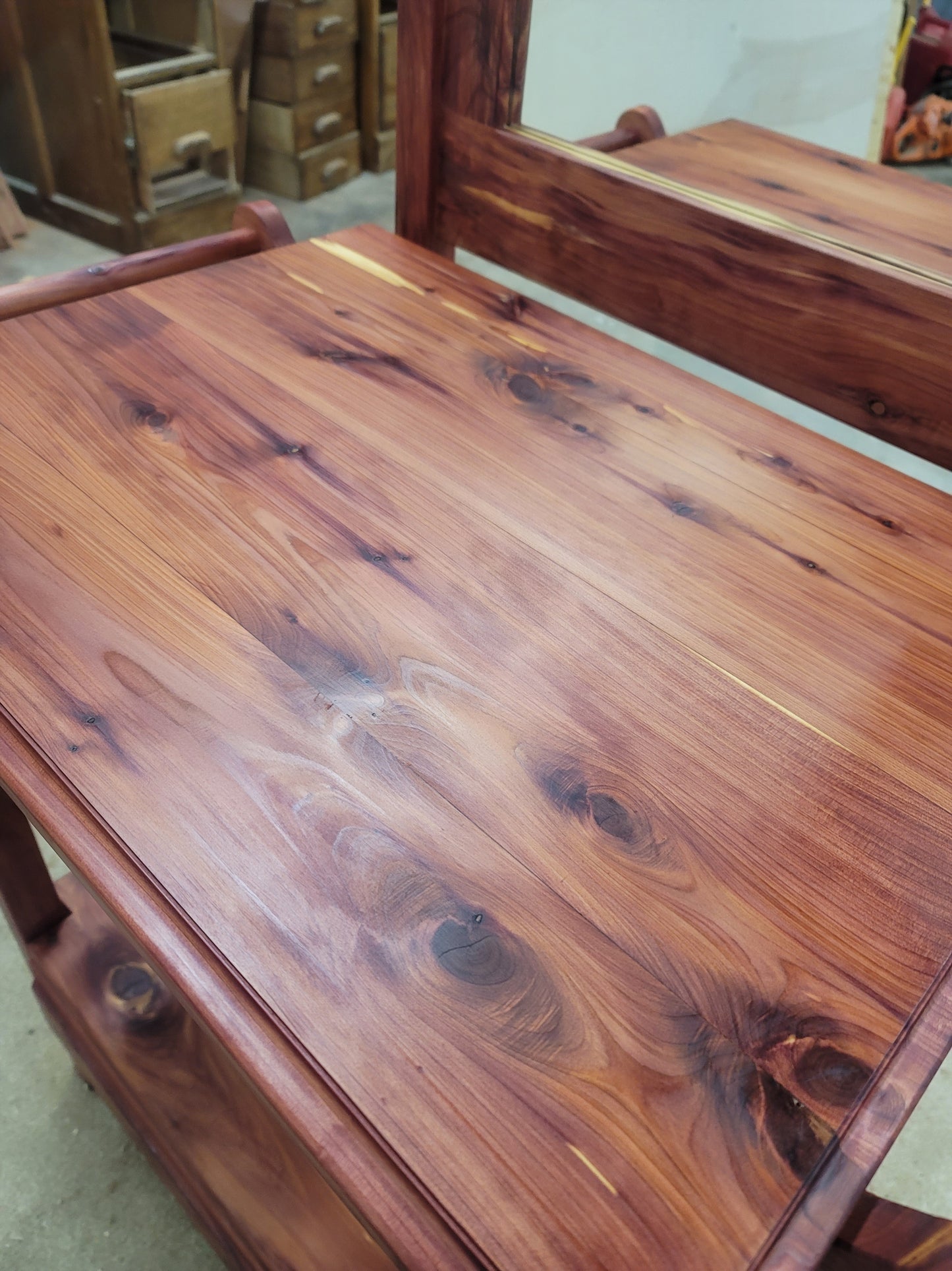 Cedar Wash Stand with mirror