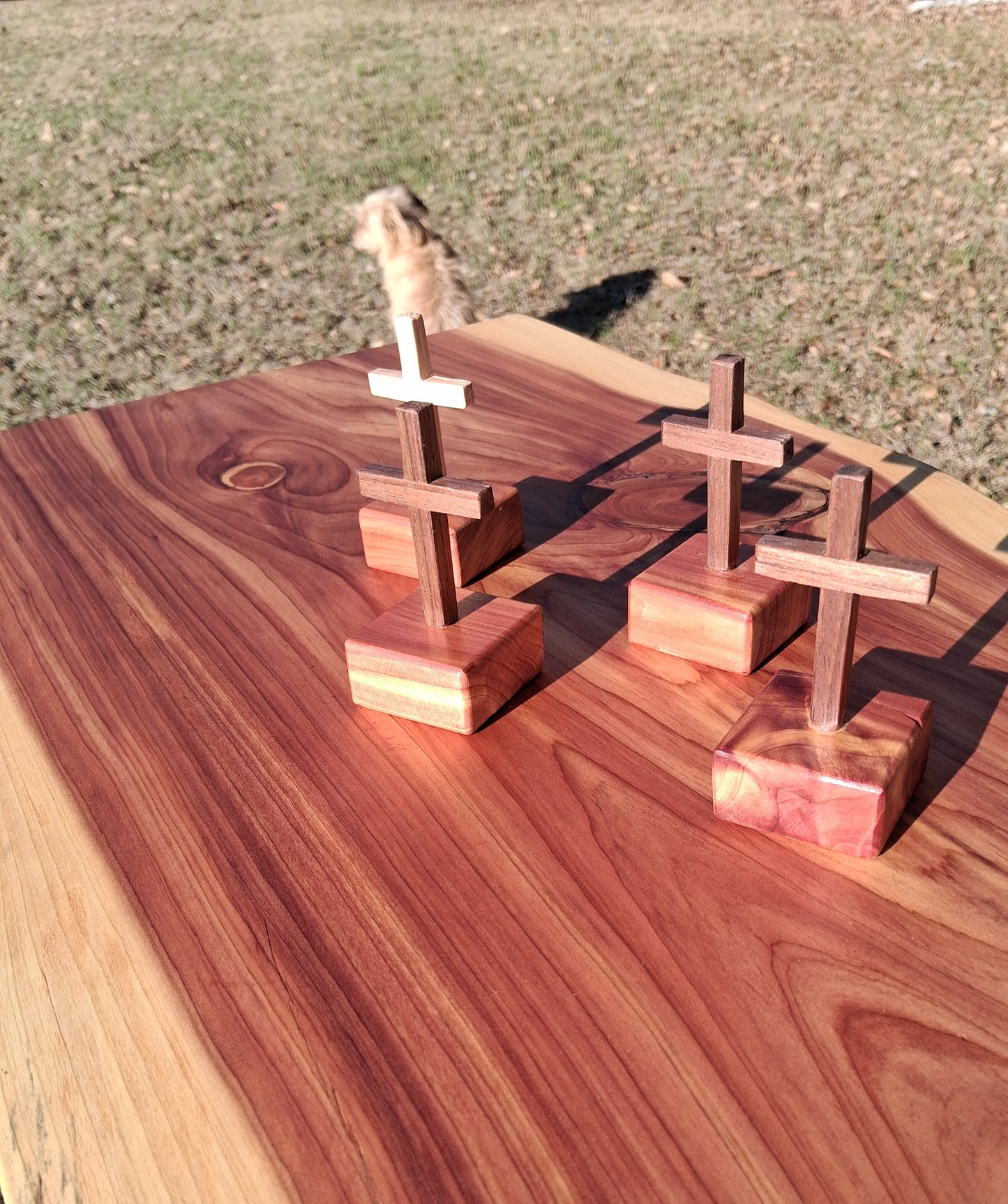 Mini Oak Cross/base