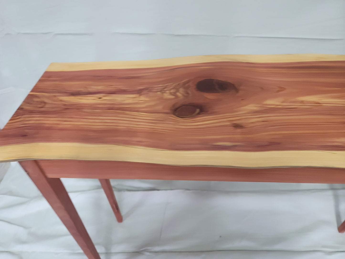 Cedar accent table