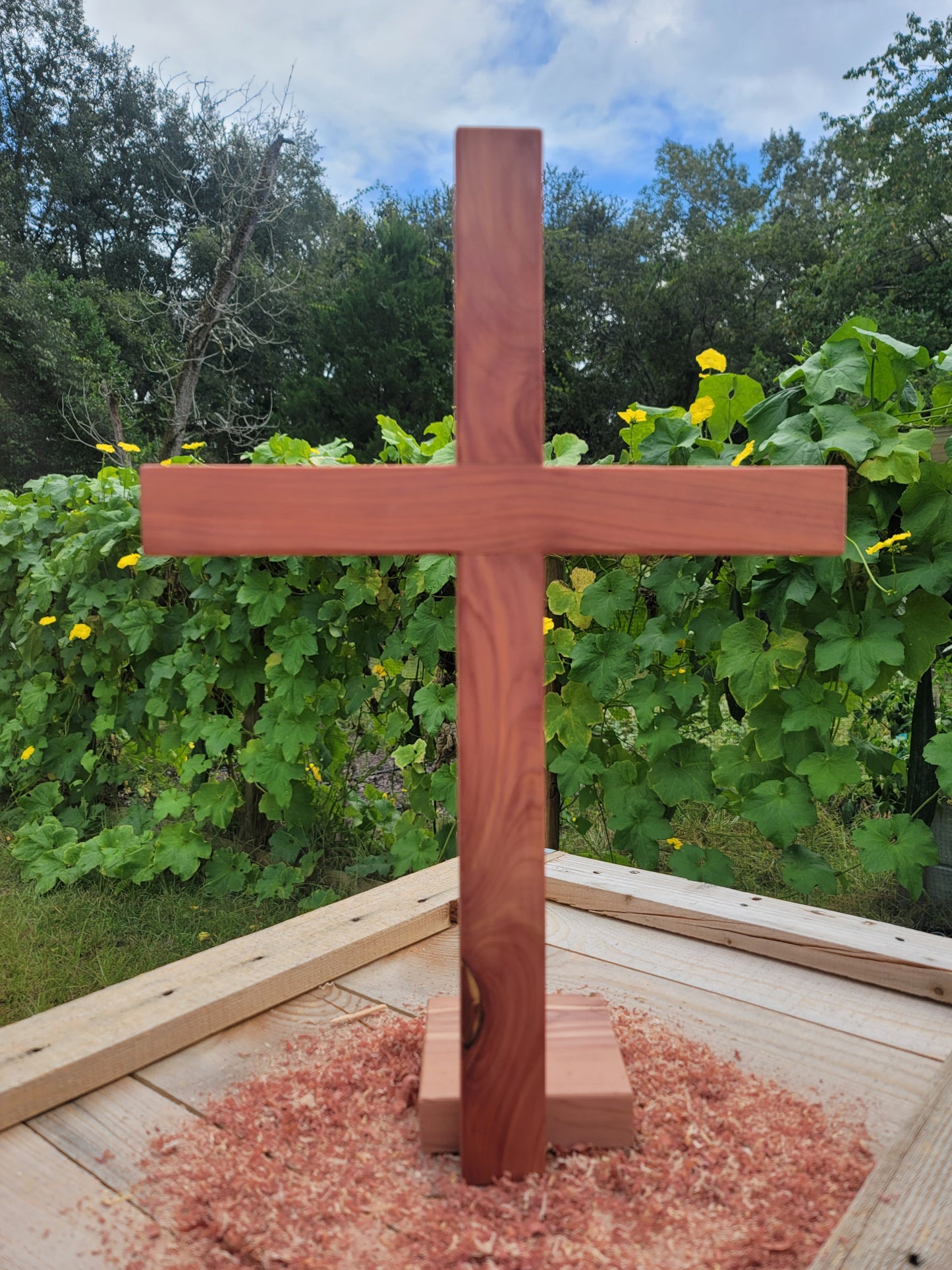 Large Cedar Cross 12 in x 18 in.