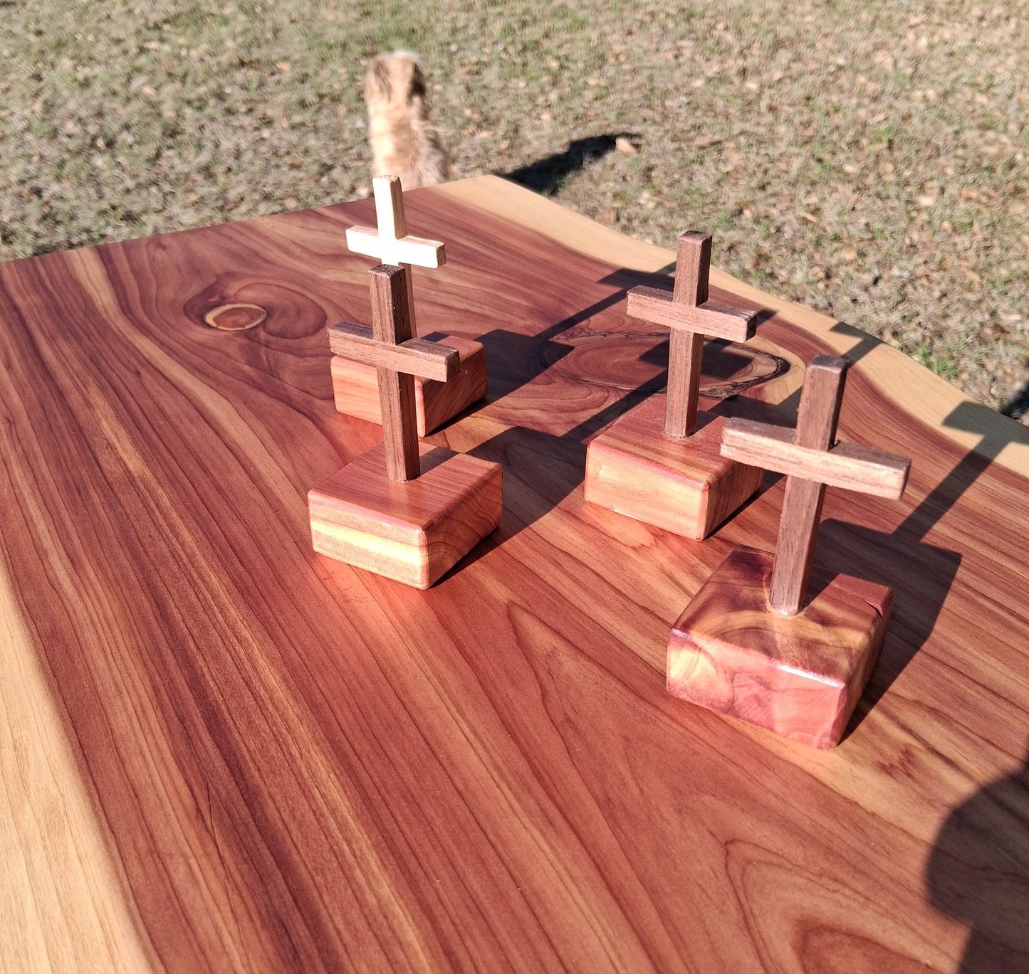 Mini Oak Cross/base