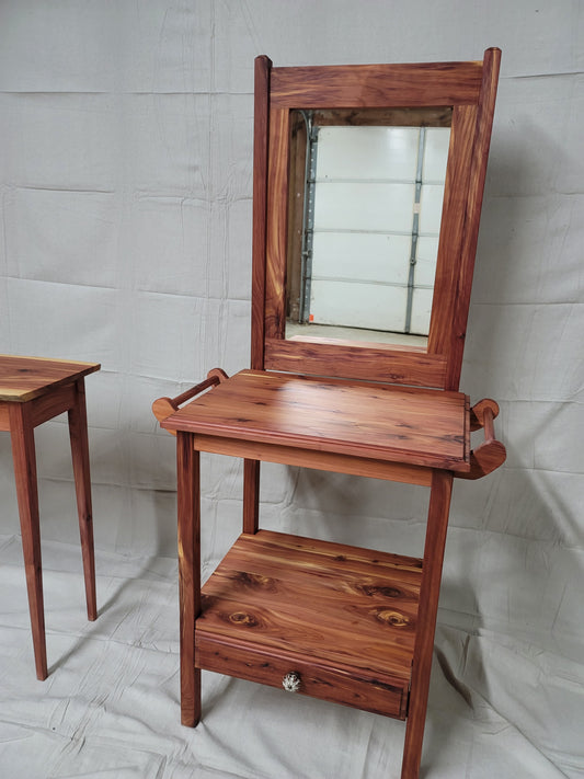 Cedar Wash Stand with mirror