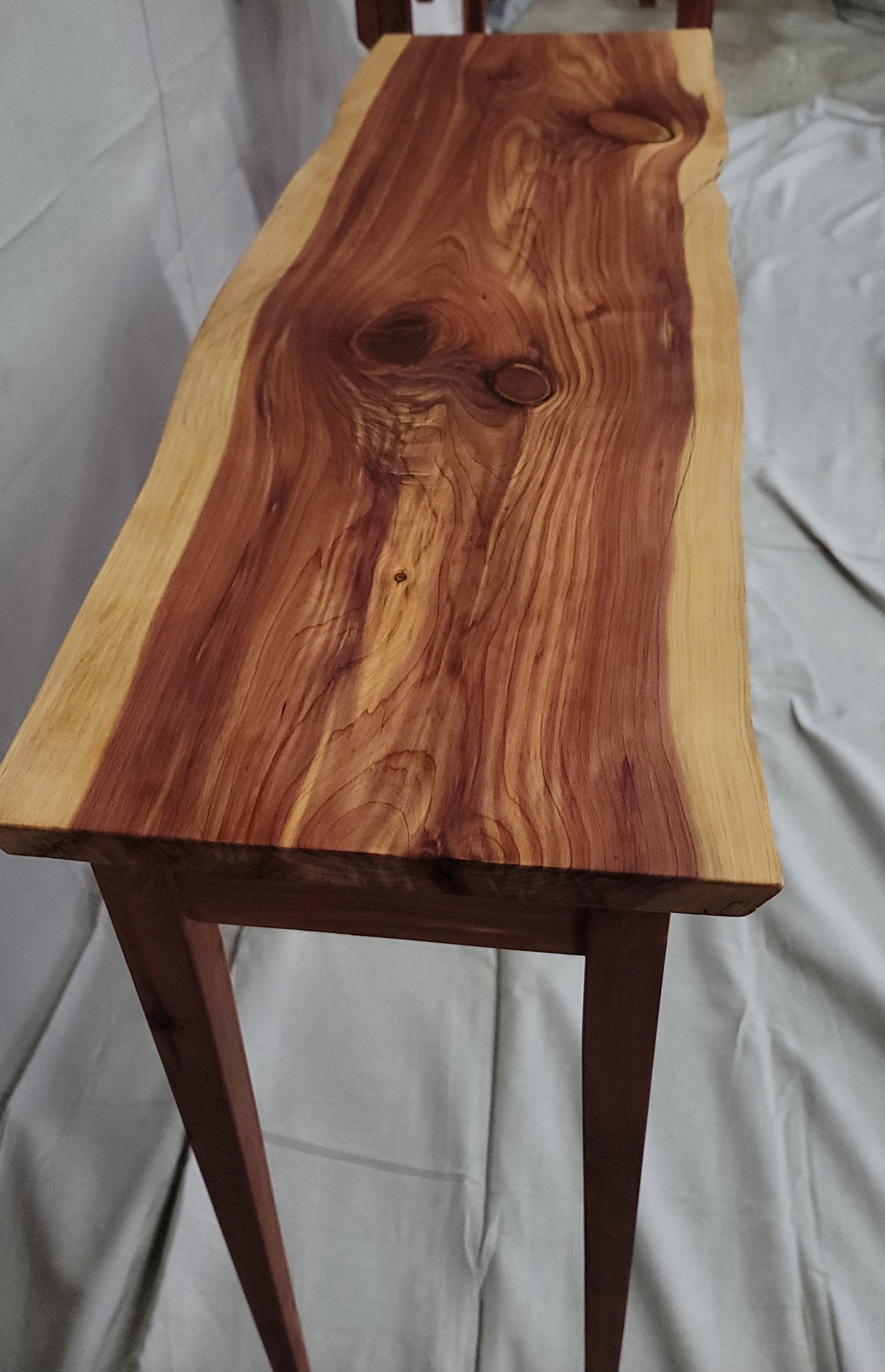 Cedar accent table