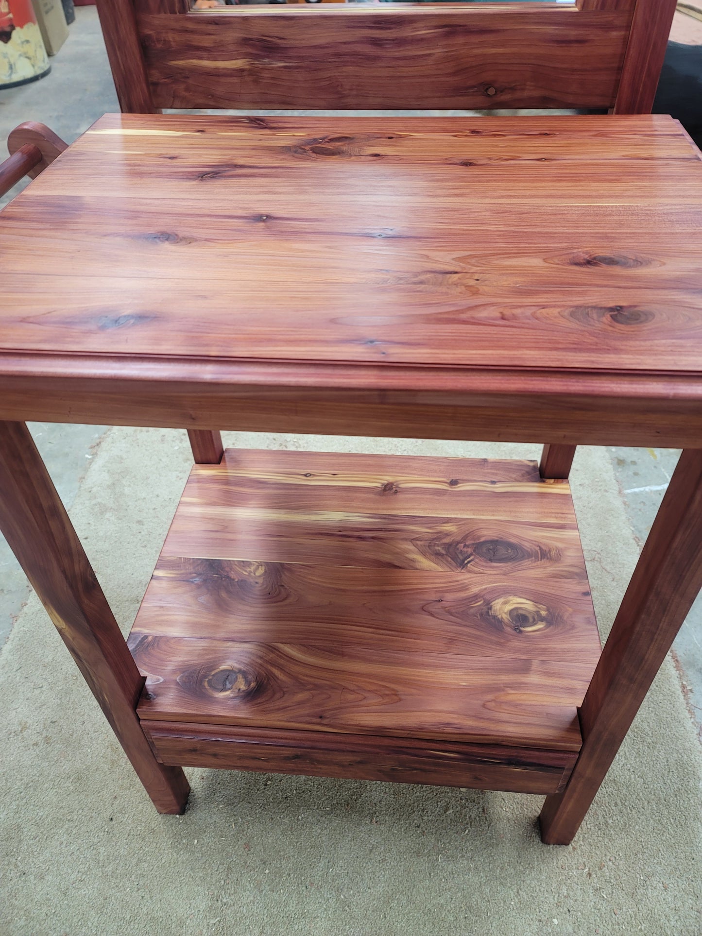 Cedar Wash Stand with mirror