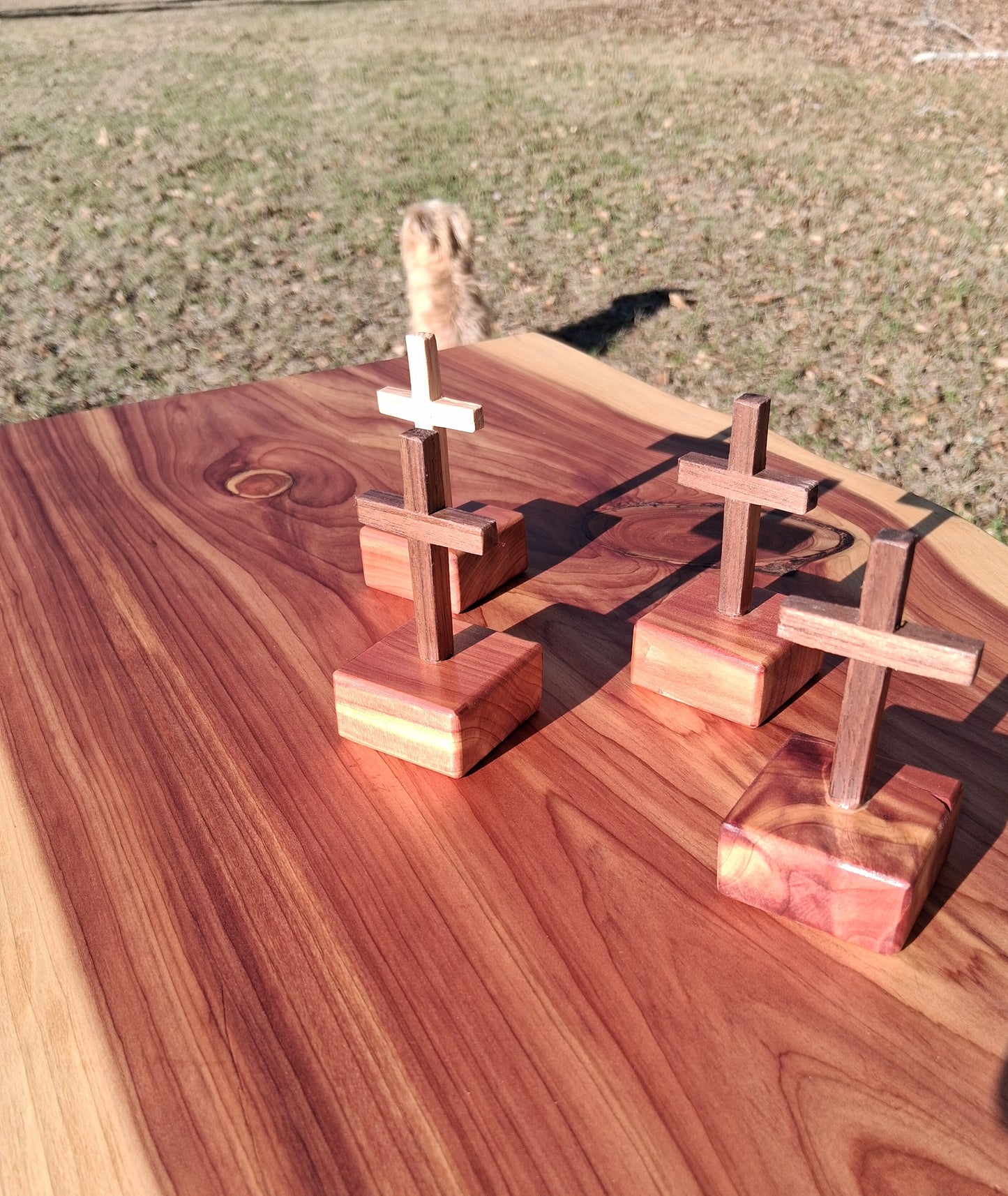 Mini Oak Cross/base