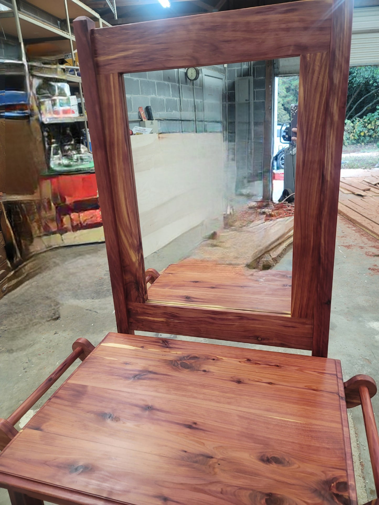 Cedar Wash Stand with mirror
