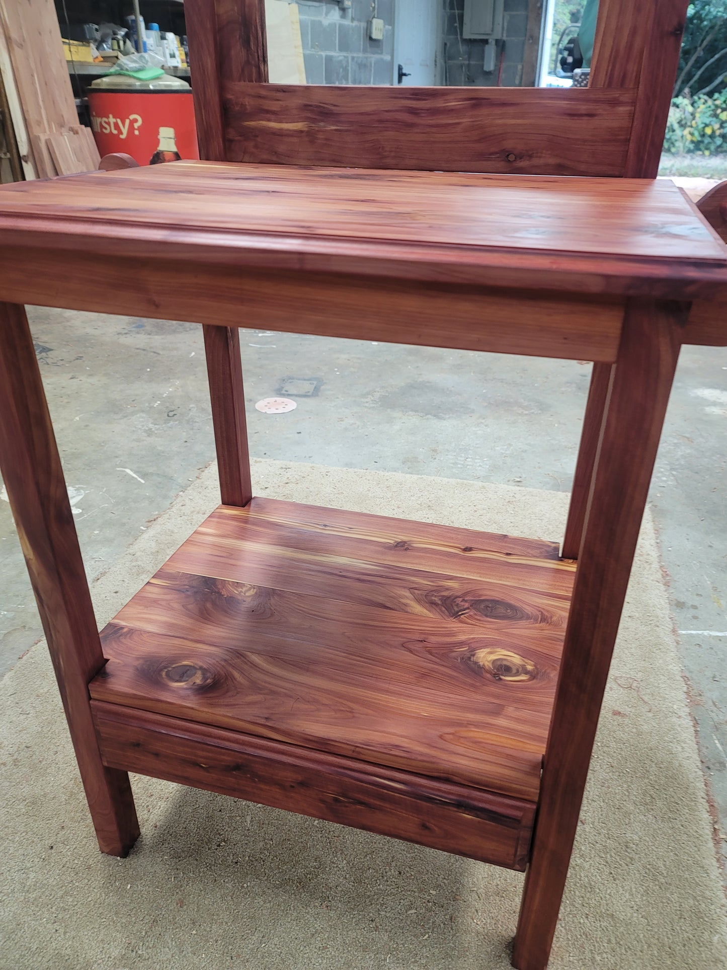 Cedar Wash Stand with mirror
