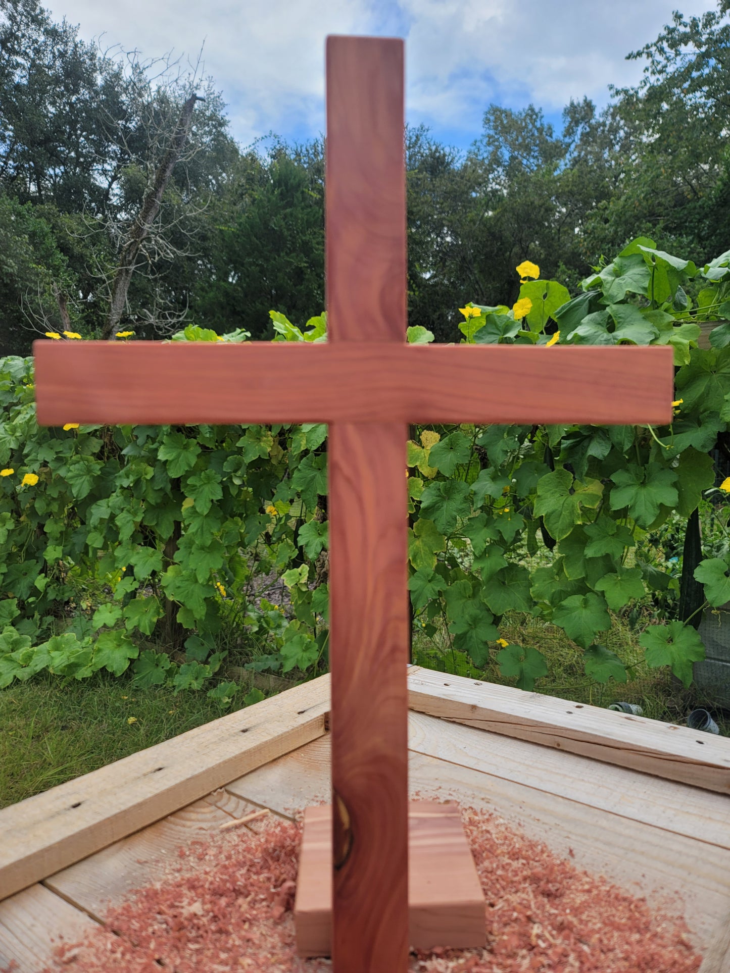 Large Cedar Cross 12 in x 18 in.