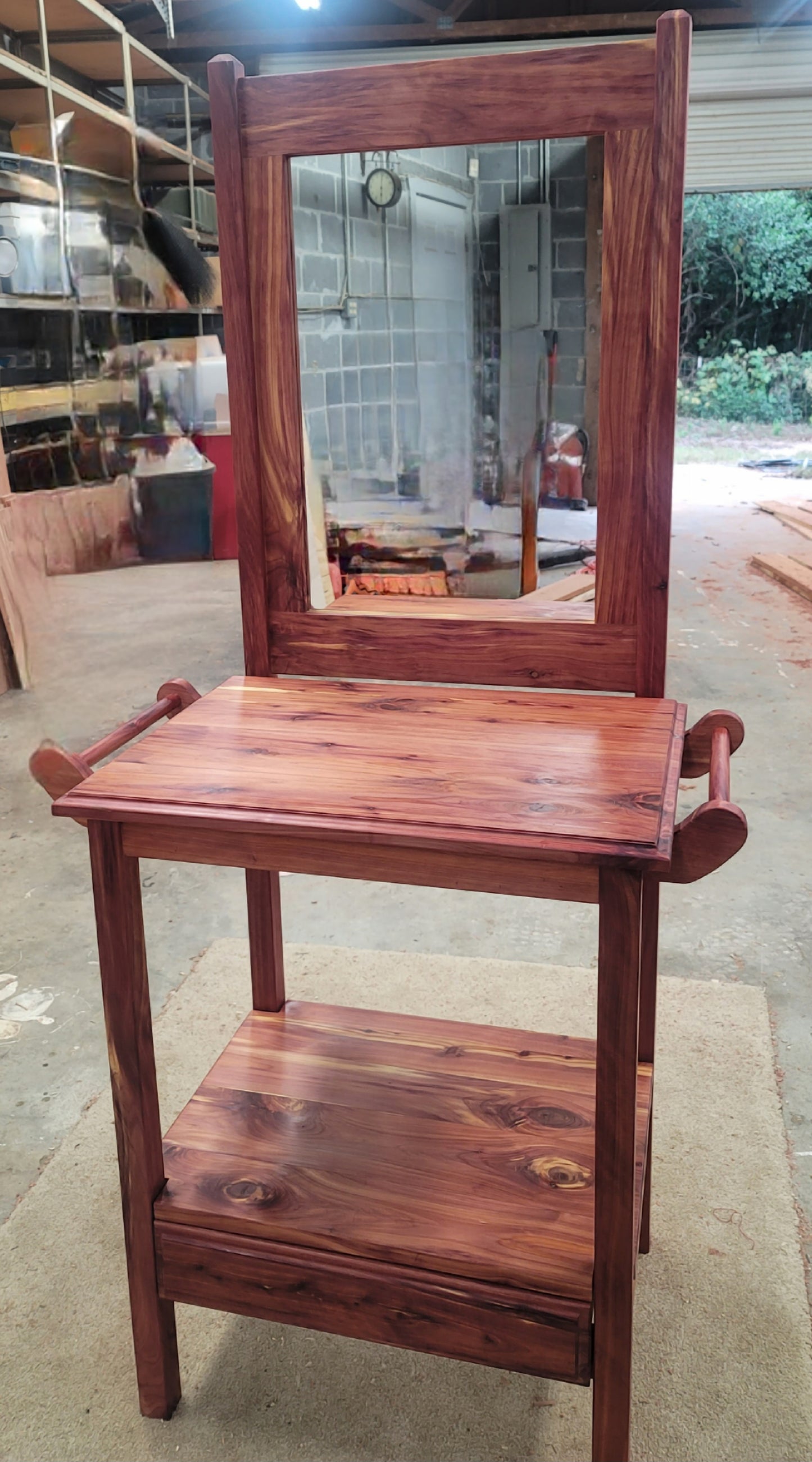 Cedar Wash Stand with mirror