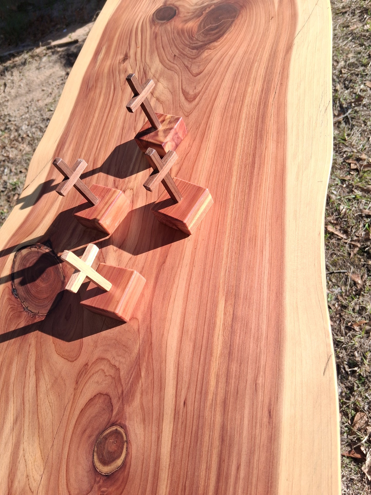 Mini Oak Cross/base