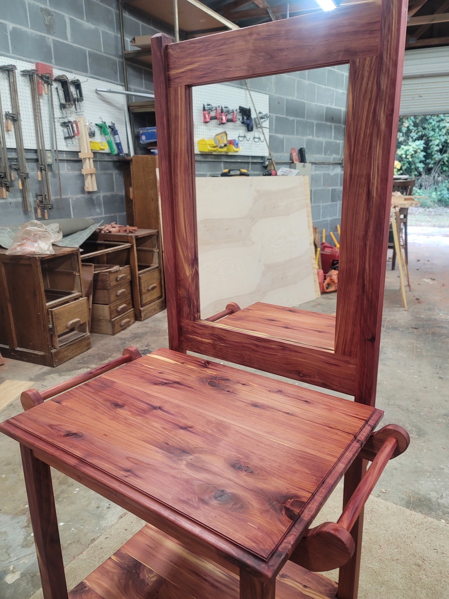 Cedar Wash Stand with mirror