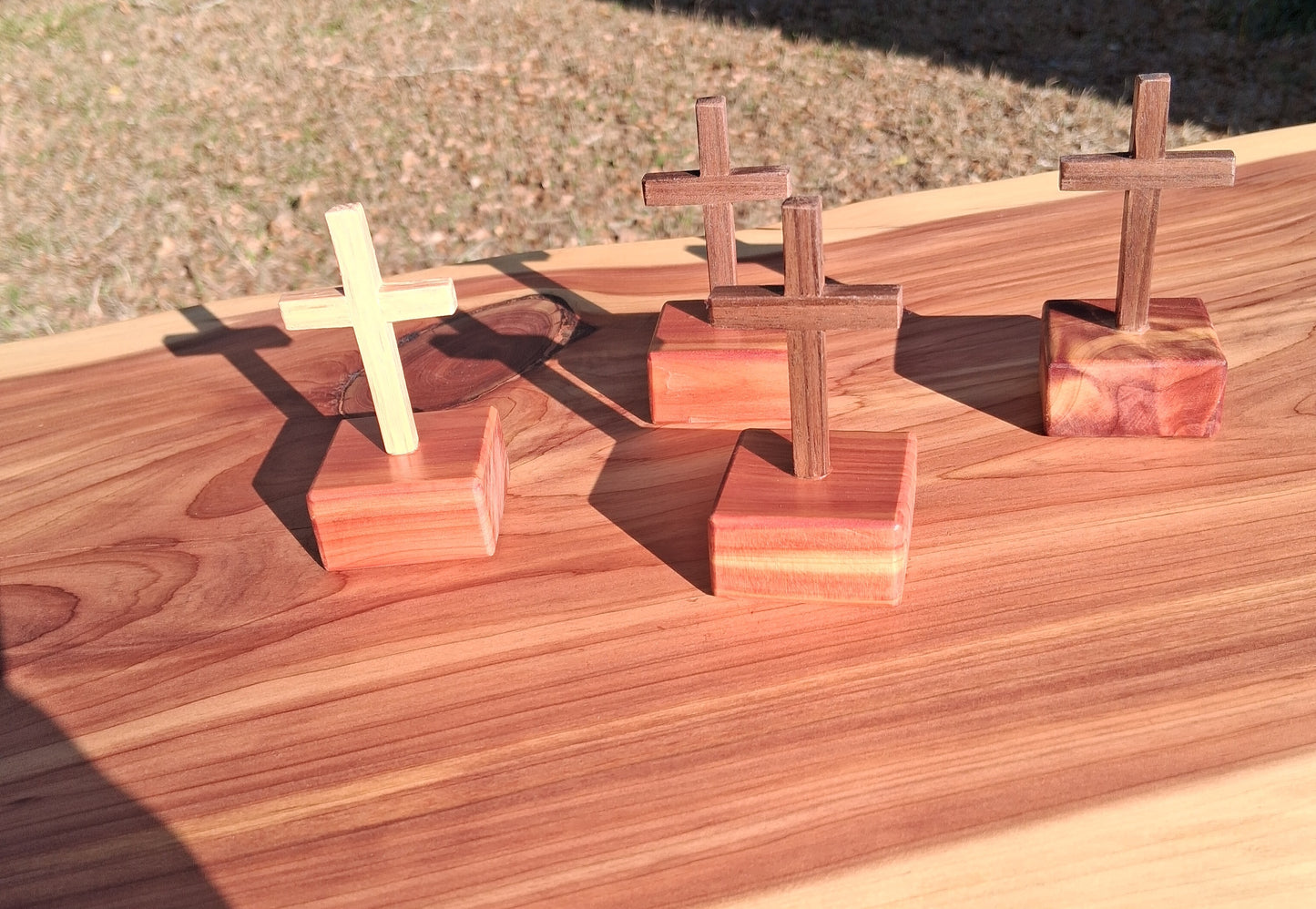 Mini Oak Cross/base