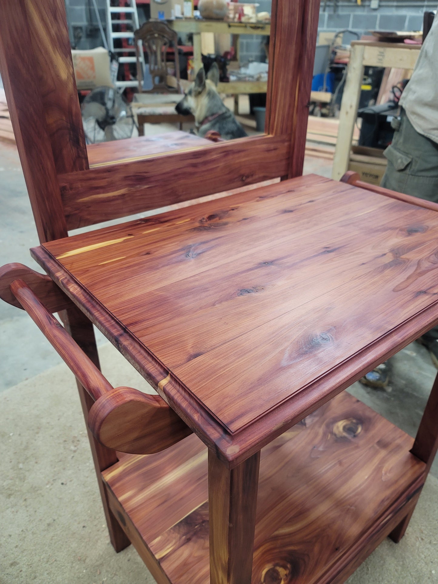 Cedar Wash Stand with mirror