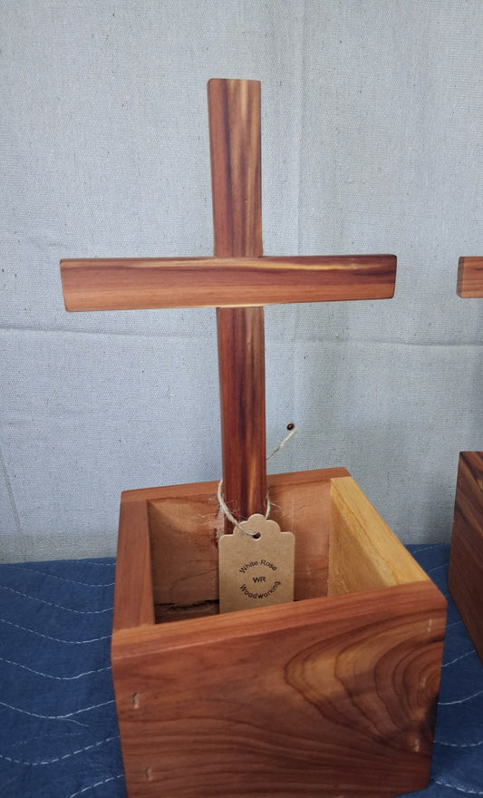 Cedar box with Cross