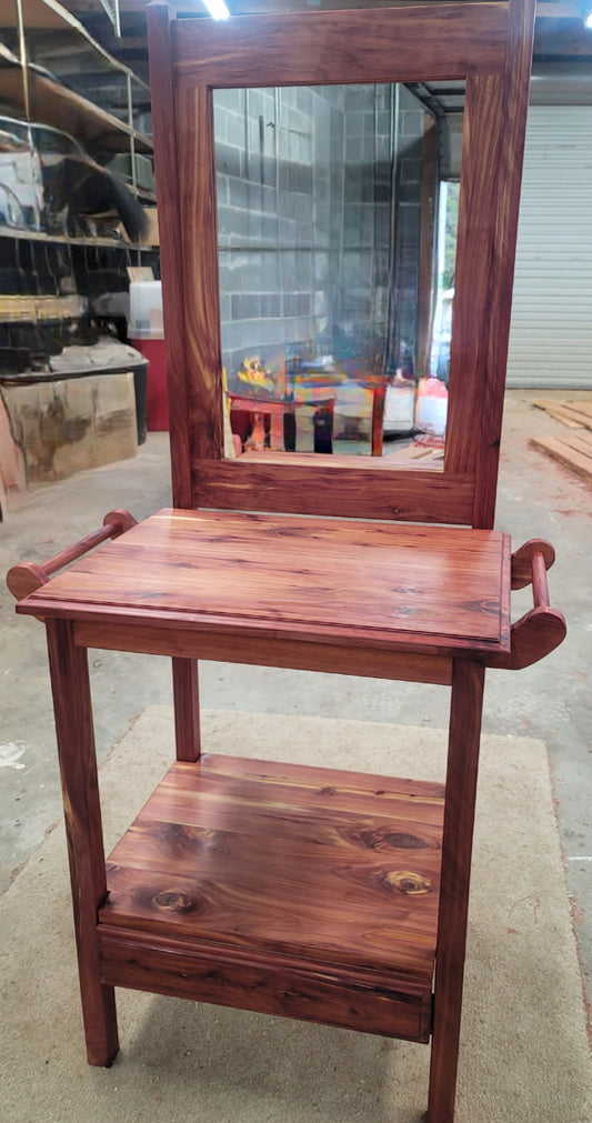 Cedar Wash Stand with mirror