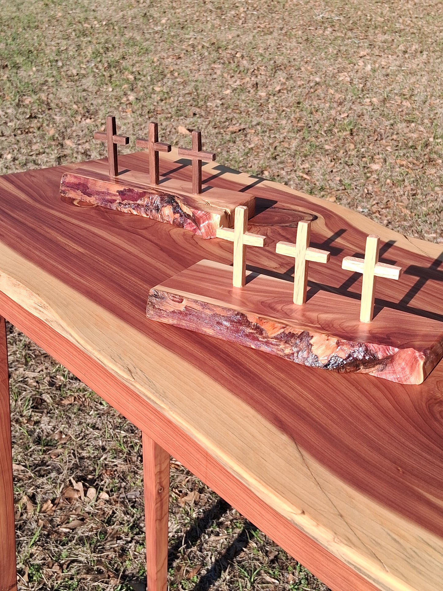 Mini Cedar Cross Calvary