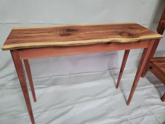 Cedar accent table
