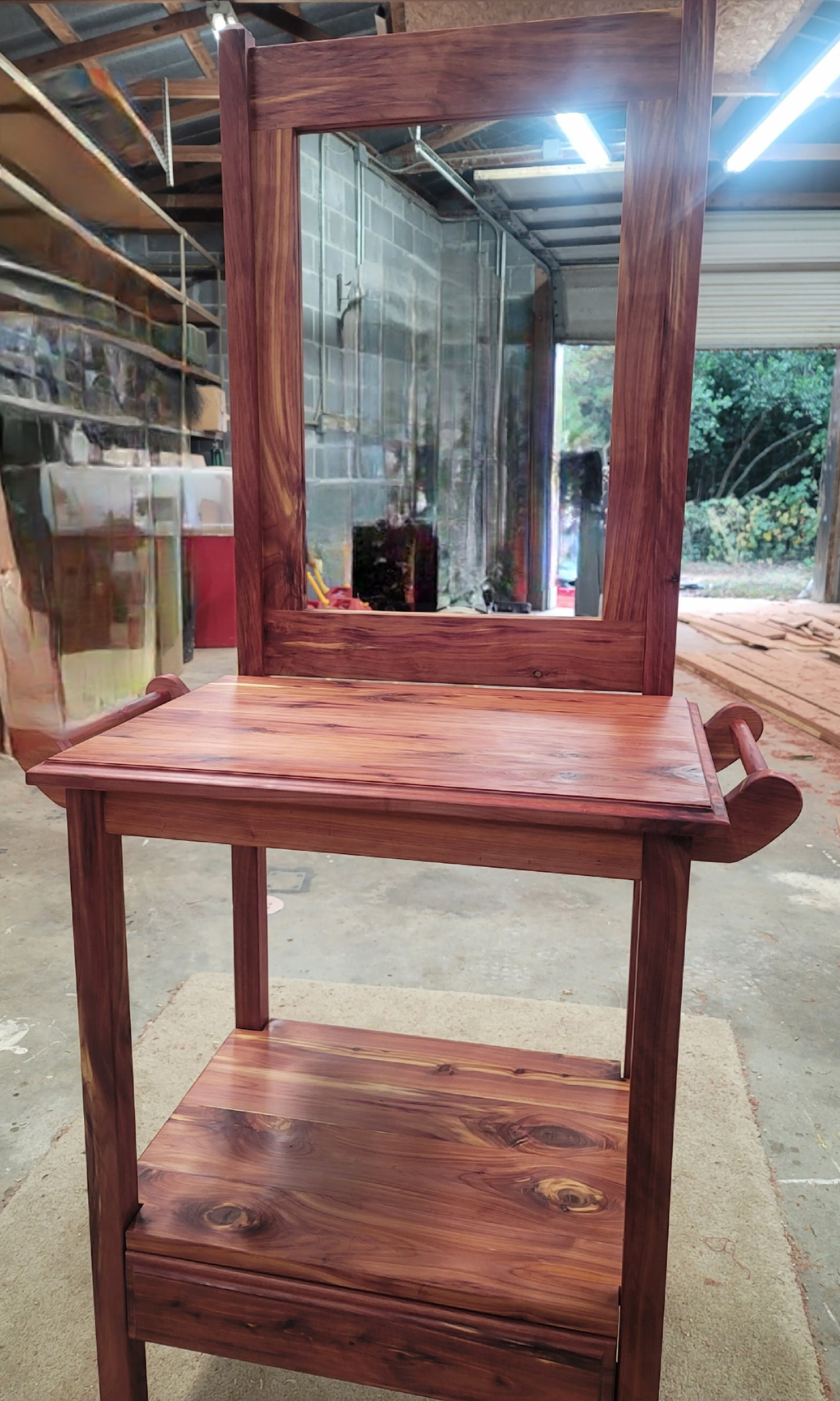 Cedar Wash Stand with mirror