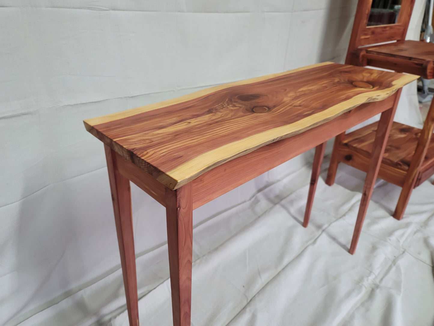 Cedar accent table