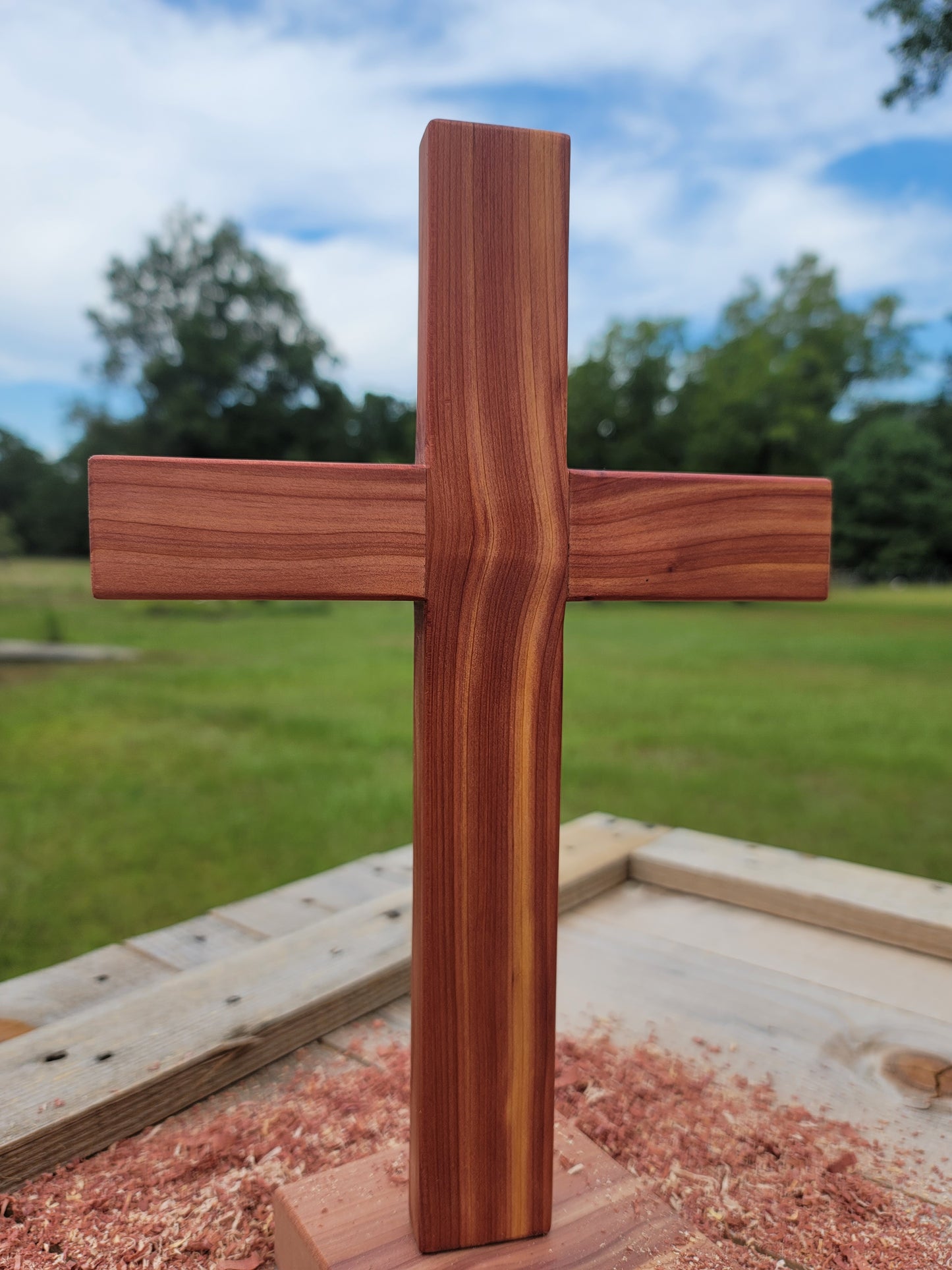 Medium Cedar Cross 12 in x 9 in