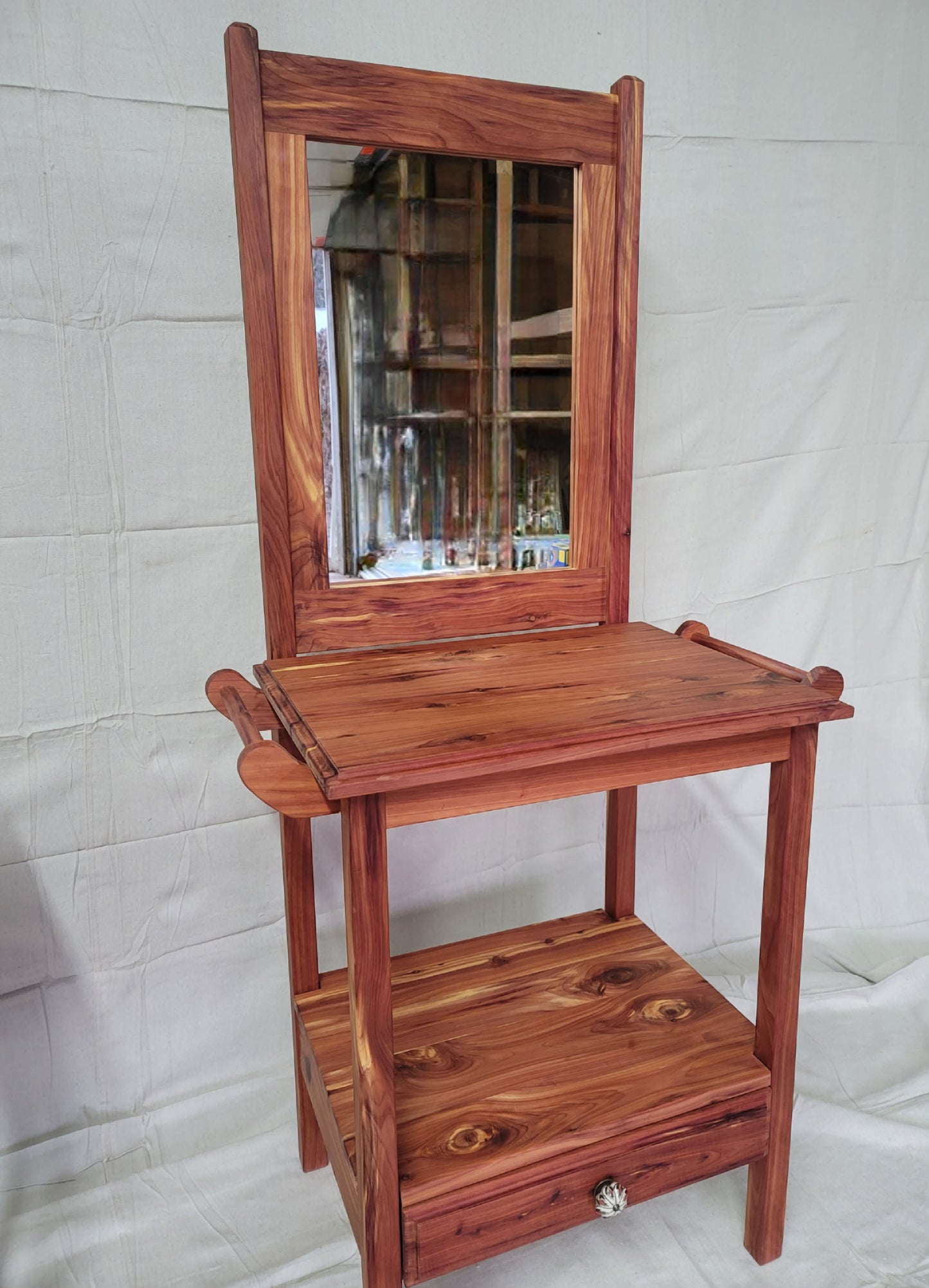 Cedar Wash Stand with mirror
